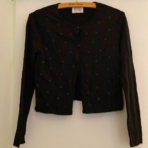 Girls Black Zara Cardigan Size 12 NWOT